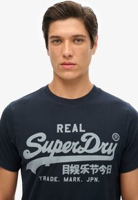 Superdry & Co VINTAGE LOGO  - T-shirt print - eclipse navy