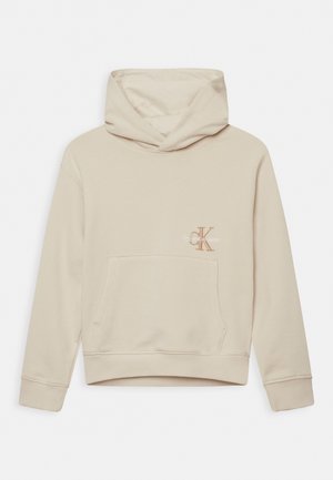 MONOGRAM OFF PLACED HOODIE - Sweatshirt - eggshell