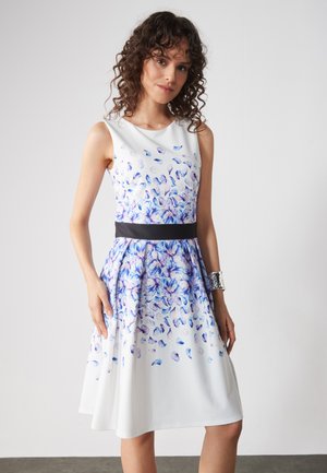 Vardagsklänning - white/blue/black