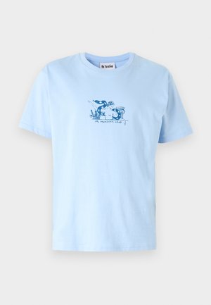 EVE UNISEX - Nyomott mintás póló - sky blue