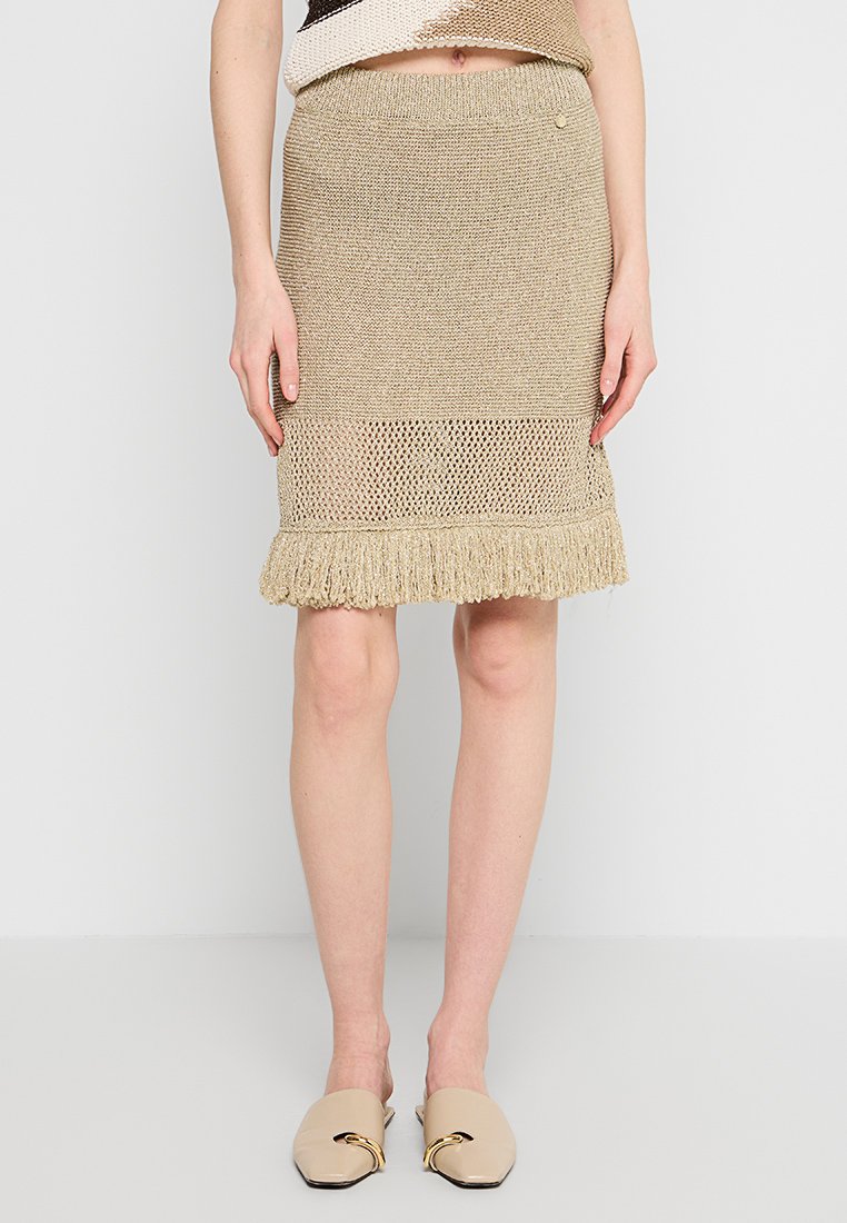LIU JO A-lijn rok beige LIU JO A-lijn rok beige