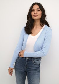 Culture - CUANNEMARIE SCALLOP BOLERO - Strickjacke - cashmere blue melange Thumbnail-Bild 1