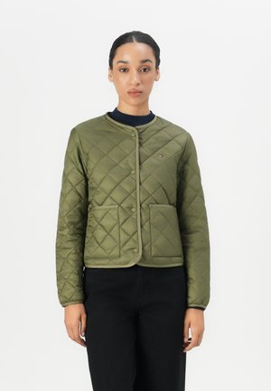PADDED QUILTED JACKET - Light jacket - utility olive