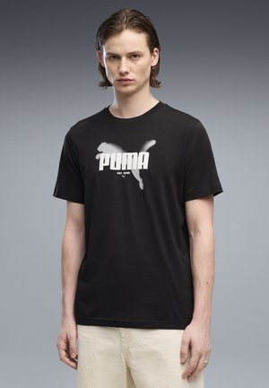 Puma, GRAPHICS PUMA T-SHIRT - T-shirts print - black