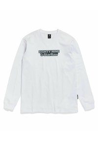 Hvit langermet t-skjorte med rund hals. Har "EIGHTY NINE G-StarRaw" i fet grå skrift over brystet.