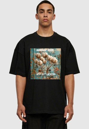 PLANTS  - Print T-shirt - black