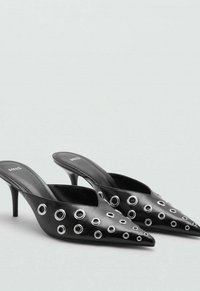 Mango Pantolette hoch - black