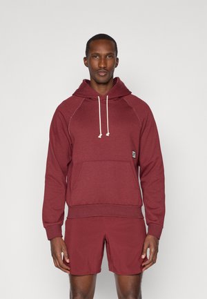 HERITAGE TOP - Džemperis su gobtuvu - dark team red/heather/pale ivory