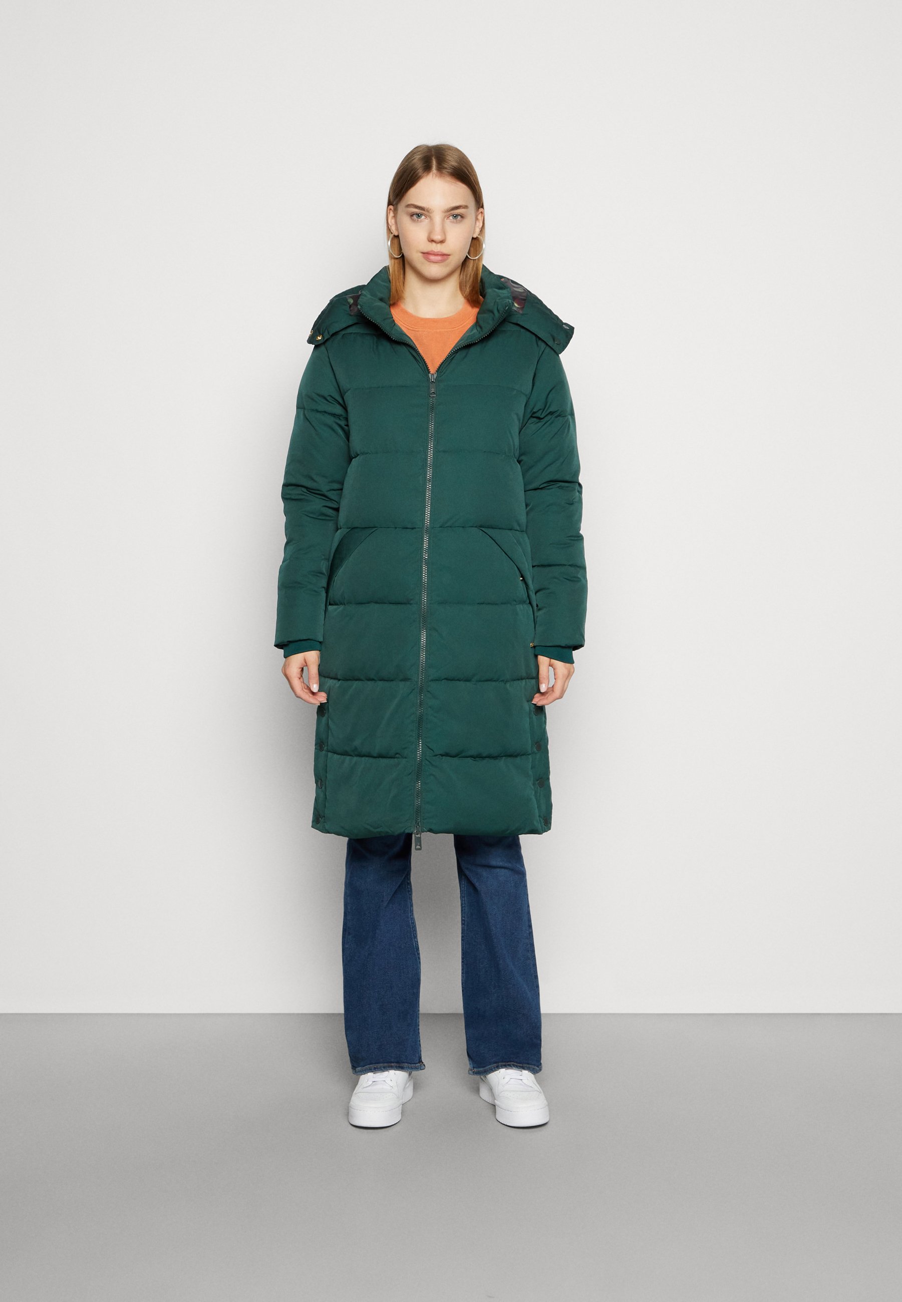Scotch \u0026 Soda LONGER LENGTH PUFFER COAT - Winterjas - green/groen - Zalando .nl