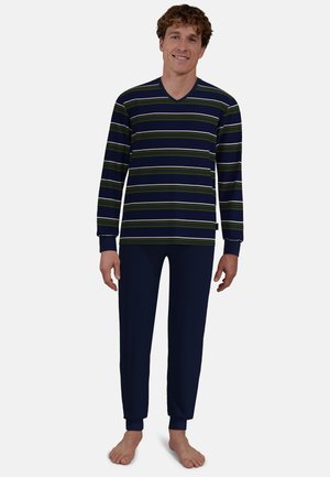 SET - Pyjama set - blau dunkel ringel