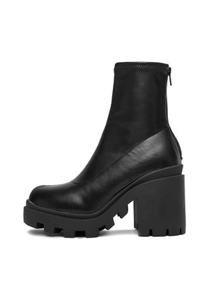 Botine cu platformă - black