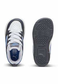 Puma REBOUND  - Tenisky - white hyperlink blue galactic gray