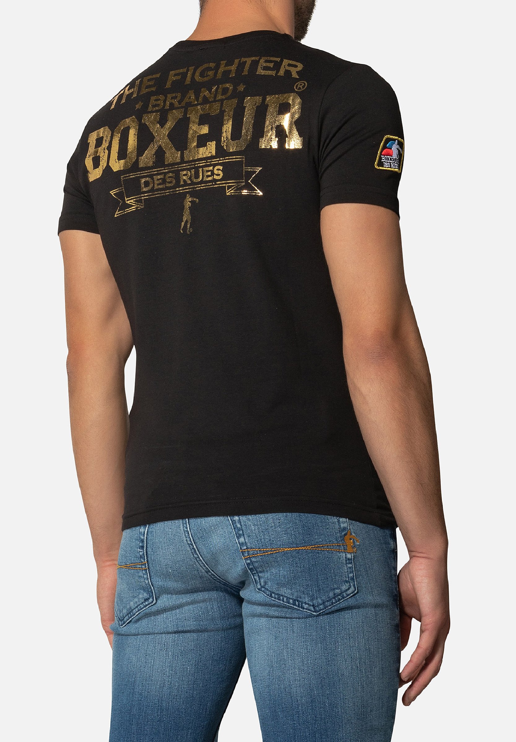 Boxeur Des Rues T-shirt con stampa - black gold/multicolore - Zalando.it