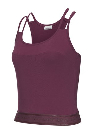 CROP - Top - dunkelrosa
