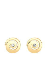 Elli SPARKLING BASIC - MIT KRISTALLEN VON SWAROVSKI® - Orecchini - gold-coloured