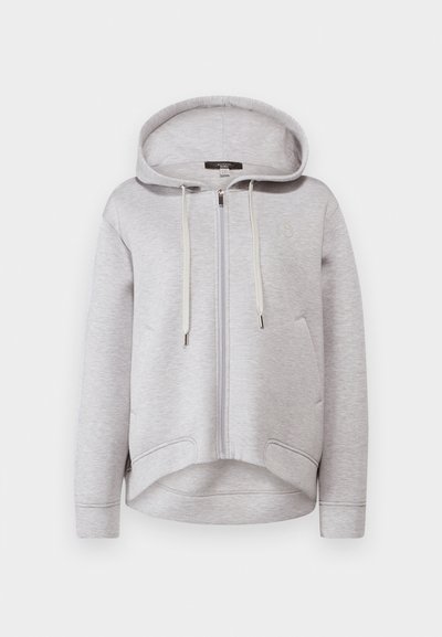 WEEKEND MaxMara PARSEC - Majica s kapuljačom i patentnim zatvaračem - grigio chiaro