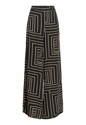 VILA, TROUSERS VIFRELLI HIGH WAIST - Pantalon classique - black beauty