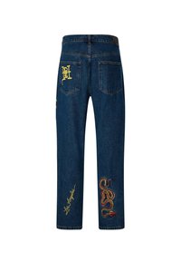 Ed Hardy FLAMER-SNAKE BAGGY  - Vaqueros boyfriend - indigo