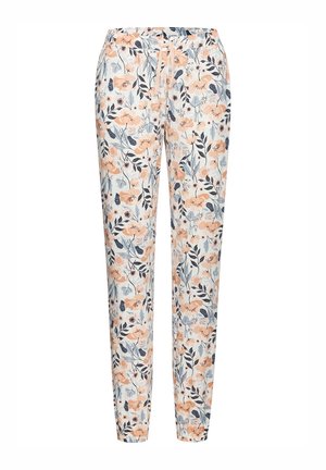 Nachtwäsche Hose - rosa blau geblümt