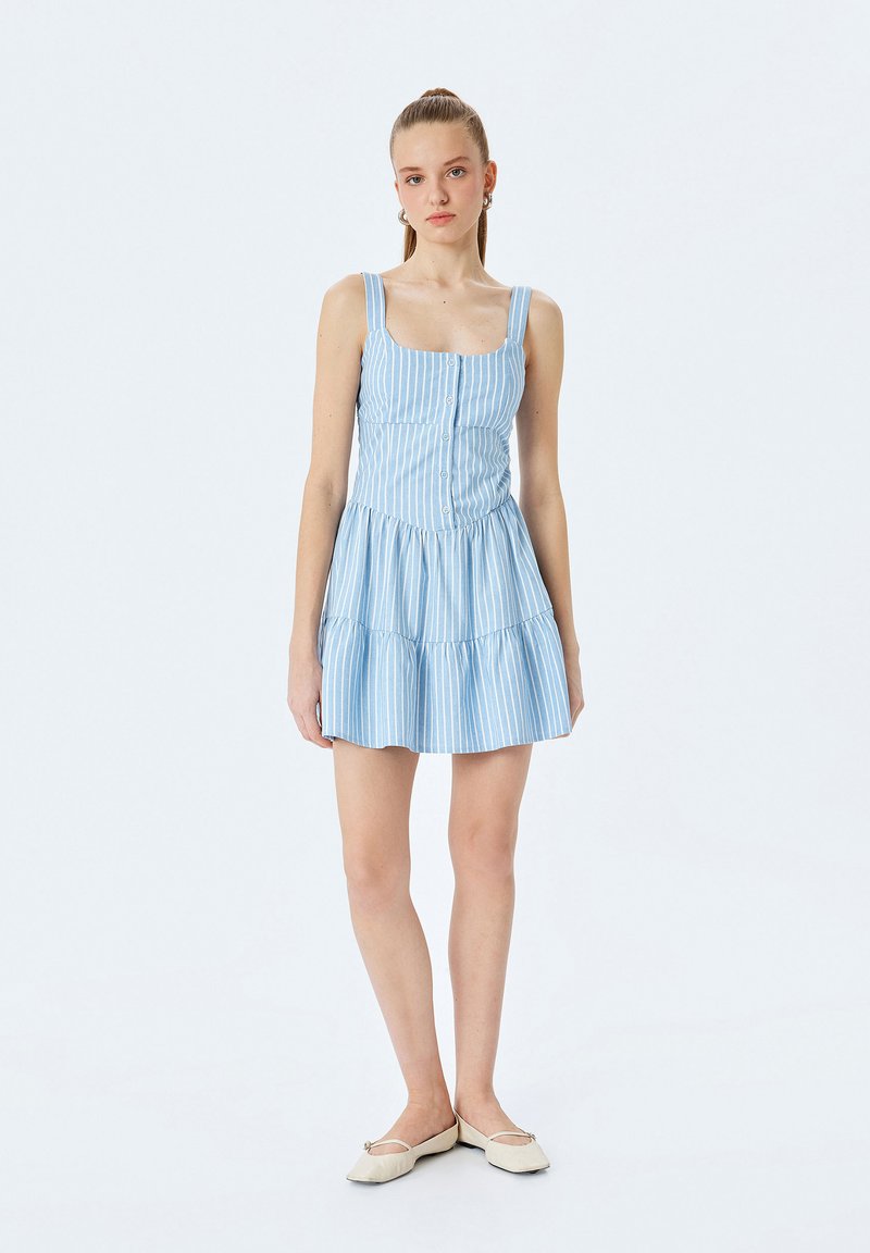 Koton STRIPED - Jurk - blue