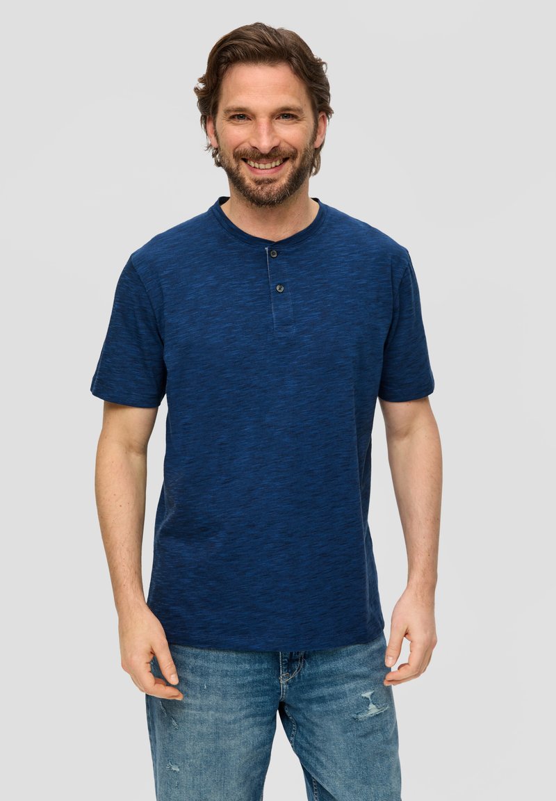 s.Oliver HENLEYAUSSCHNITT - T-shirt basic - navy