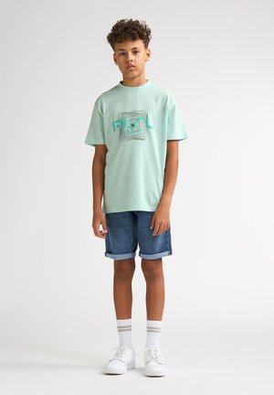 Petrol Industries, BOYS T-SHIRT SS CLASSIC PRINT - T-shirt imprimé - cool mint