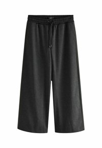 Next BRUSHED WIDE LEG PETITE - Kelnės - black check