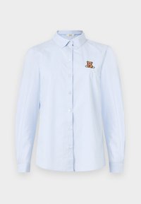 MIO L/S EMBROIDERY NOOS - Button-down blouse - cashmere blue/white