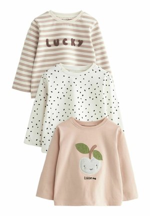 3 PACK 3MTHS-7YRS - Långärmad tröja - cream neutral apple