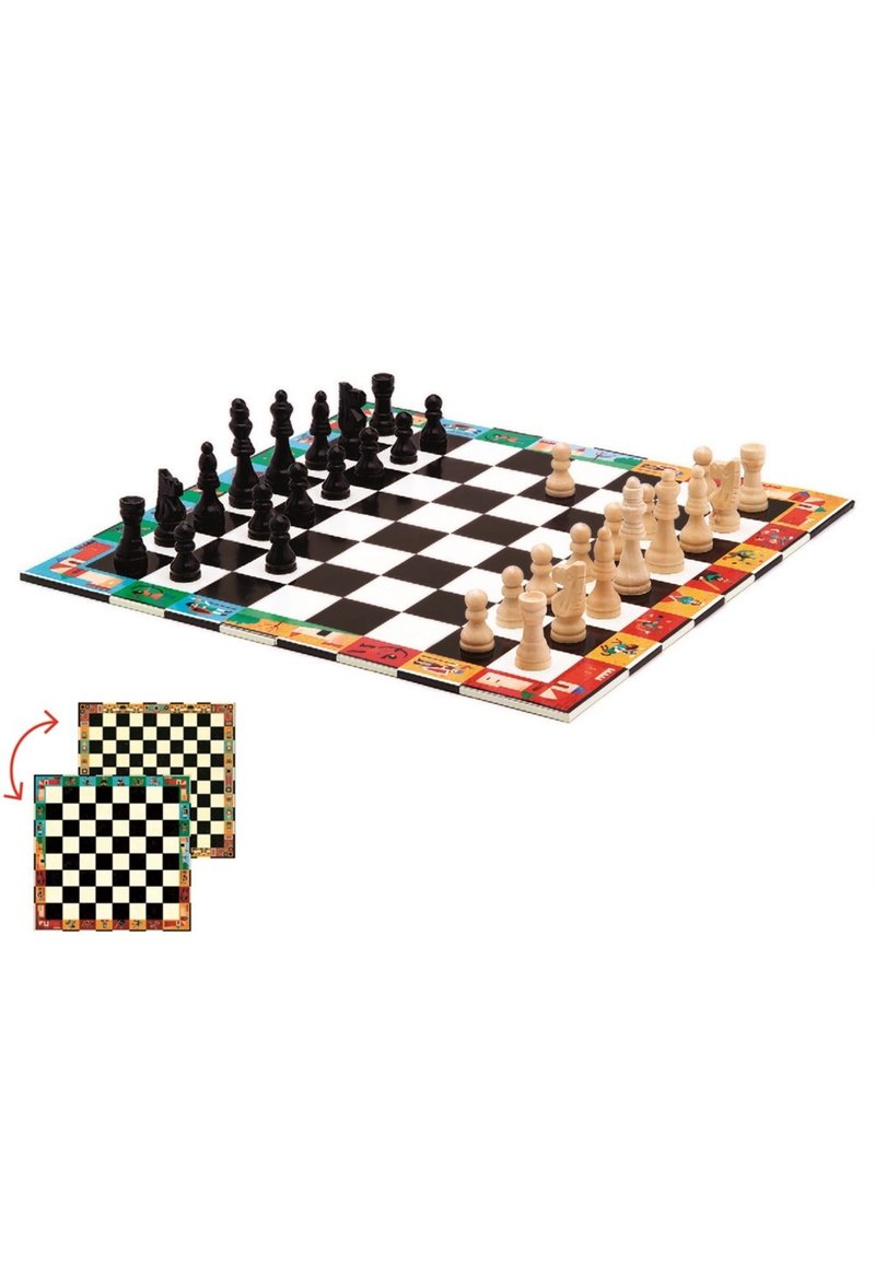 Djeco SCHACH UND DAME - Brädspel - multicoloured/flerfärgad - Zalando.se