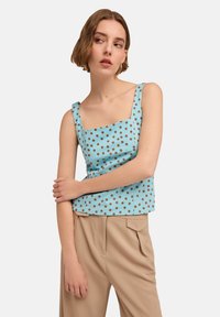 POSTERIORE A POIS - Top - azzurro