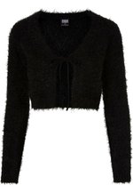 Urban Classics TIED CROPPED - Vest - black/zwart