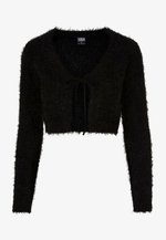Urban Classics TIED CROPPED - Vest - black/zwart Urban Classics TIED CROPPED - Vest - black/zwart