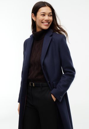 Tommy Hilfiger, MANTECO WOOL BLEND SLIM SINGLE BREASTED COAT - Класическо палто - dark blue