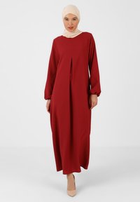 Modanisa CREW NECK  MODEST REFKA CASUAL - Maxiklänning - bordeaux