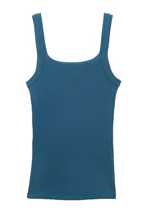Tezenis, SQUARE NECK RIBBED - Top - blue