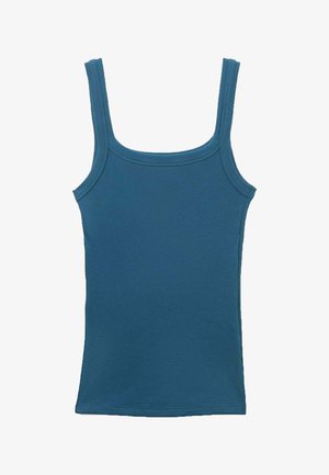 Tezenis, SQUARE NECK RIBBED - Top - blue