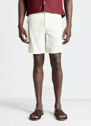 Calliope, PANTALONE CORTO TINTA UNITA - Shorts - bianco lana