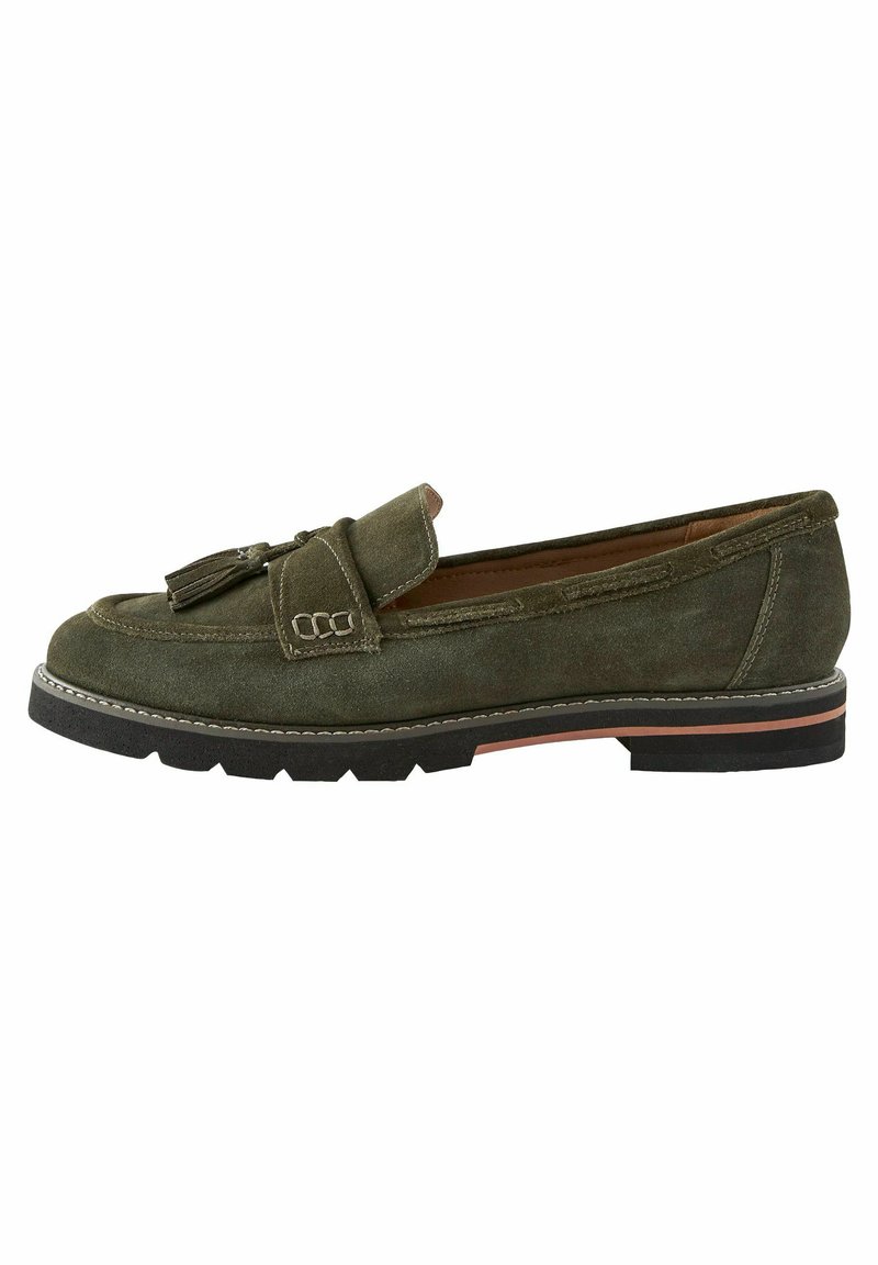 Next FOREVER COMFORT CHUNKY LOAFERS STANDARD - Chaussons - khaki green