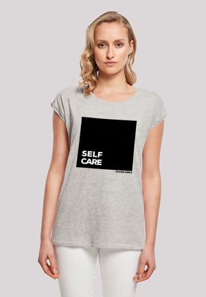 SELF CARE SHORT SLEEVE - Print T-shirt - heather grey