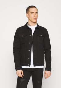 Denim Project - KASH JACKET - Džinsinis švarkelis - black dot Miniatiūros vaizdas 1