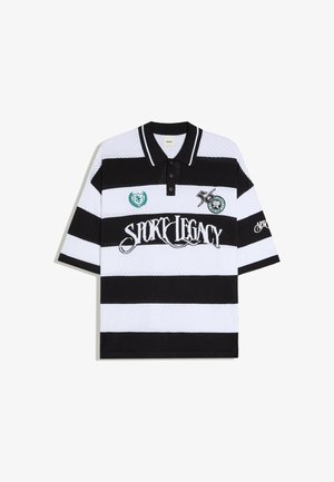 Bershka, STRIPED MESH - POLO - Polo - multi-coloured
