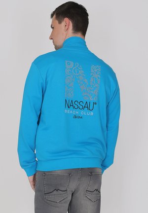 Nassau Zip-up sweatshirt - cyan