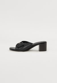 CHARLIZE - Mules med hæl - black