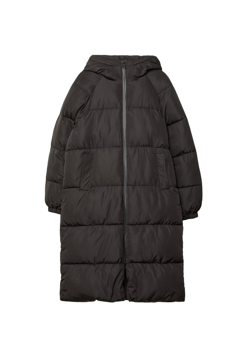 Stradivarius Wintermantel zwart