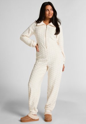 CABLE ZIP UP - Pyjama - white