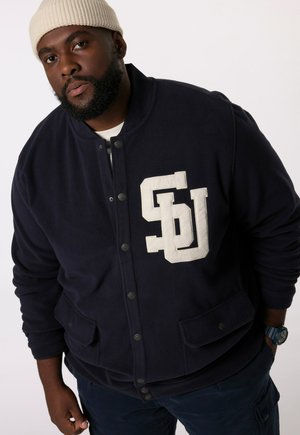 STHUGE COLLEGEKRAGEN - Fleece jacket - dark navy