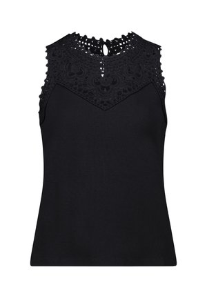 Betty & Co, BETTY & CO OHNE ARM PATCHWORK-SHIRT - Débardeur - schwarz