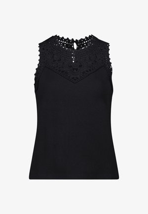 Betty & Co, BETTY & CO OHNE ARM PATCHWORK-SHIRT - Top - schwarz