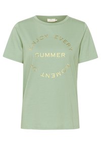 KATESSA REGULAR FIT - Print T-shirt - granite green